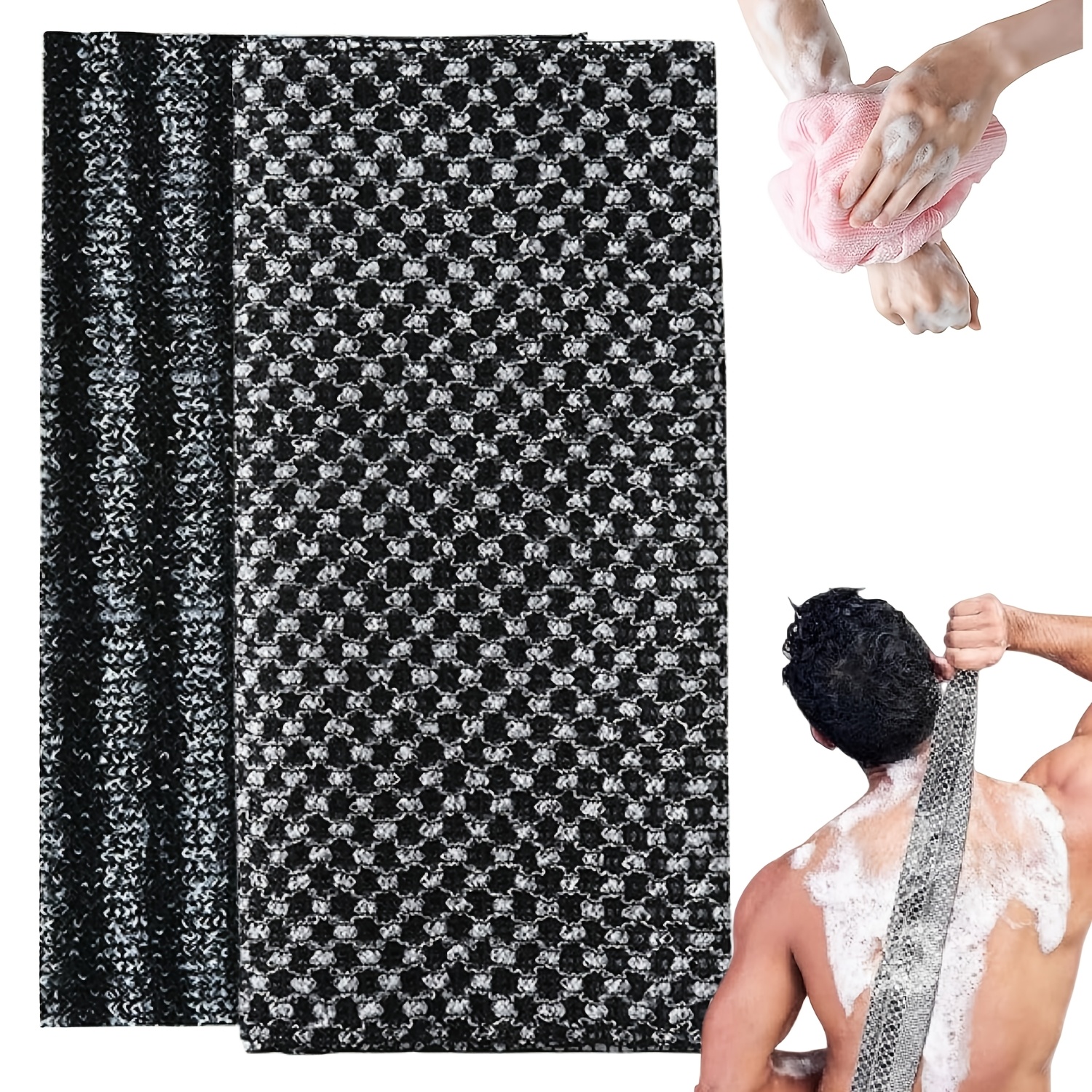 2 4pcs blissal shower towel japanese exfoliating towel extra - Temu