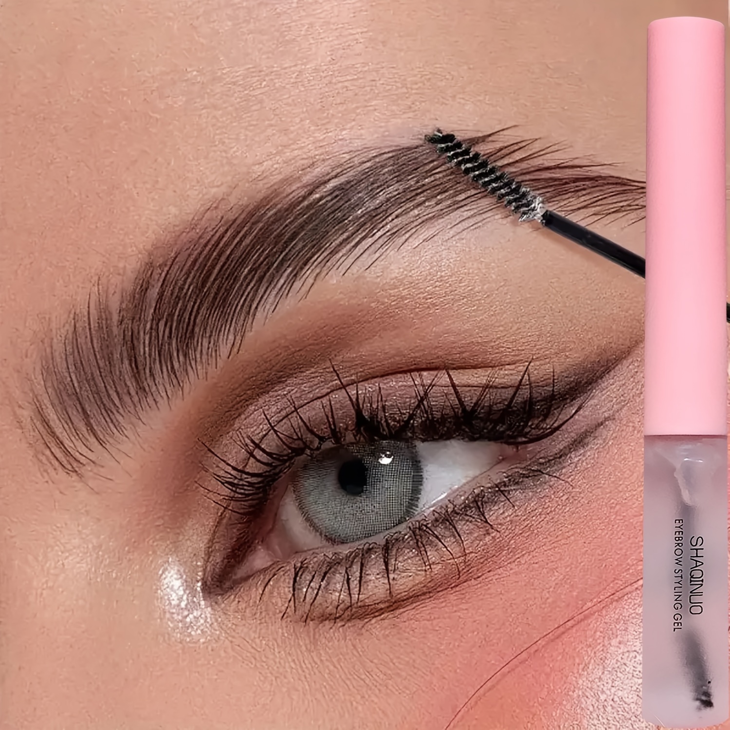 Fine-tip Wild Brow Shaping Soap, 3d Setting Brow Gel, Long-lasting Waterproof And Sweatproof, Brow-defining Shaping Paste With Built-in Brush
