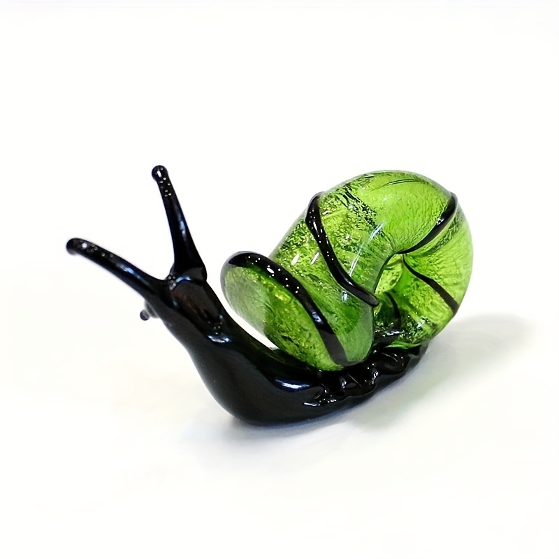 Cute Glass Snail Miniature Sculptures For Home And Garden Decoration Art Pieces