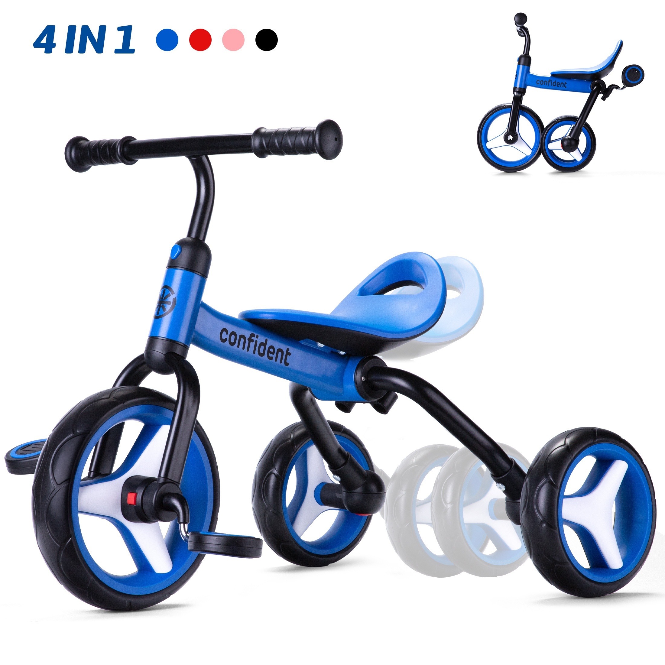 

Kids For 2-5 Years Old Toddler, Folding Toddler Removable Pedals, & For Boy And , For Infant ,