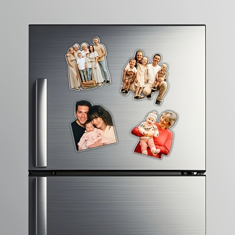 Custom Acrylic Family Photo Magnet, Personalized Christmas Gift