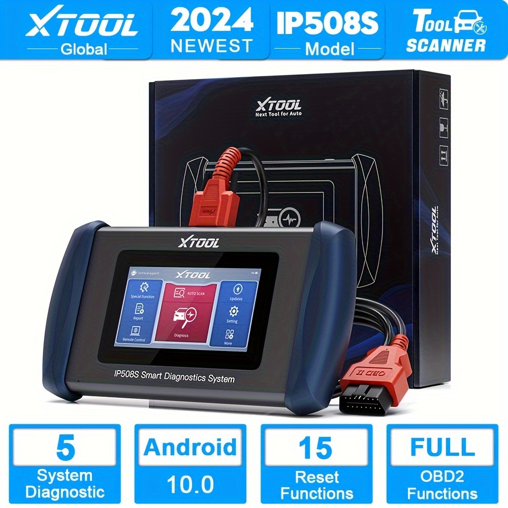 

Xtool Ip508s Obd2 5 System Automotive Diagnostic Tool, Free Lifetime Update, Canfd Support, 5 Inches, 15 + , Touch Screen, Cable, Android 10, 2024