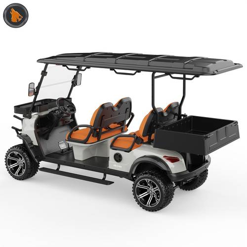4 seater electric shuttle golf cart 48v 5kw 25mph 50 60km range with led lights disc brakes 5 hour quick charging white