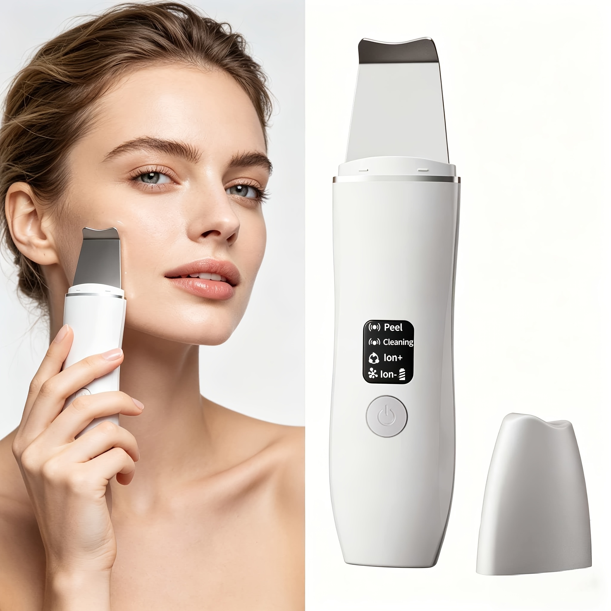 TEMU Nettoyeur de pores pour à domicile, nettoyage en , exfoliant, grattoir pour , rasoir pour , nettoyeur pour , rasoir pour , nettoyeur électrique
