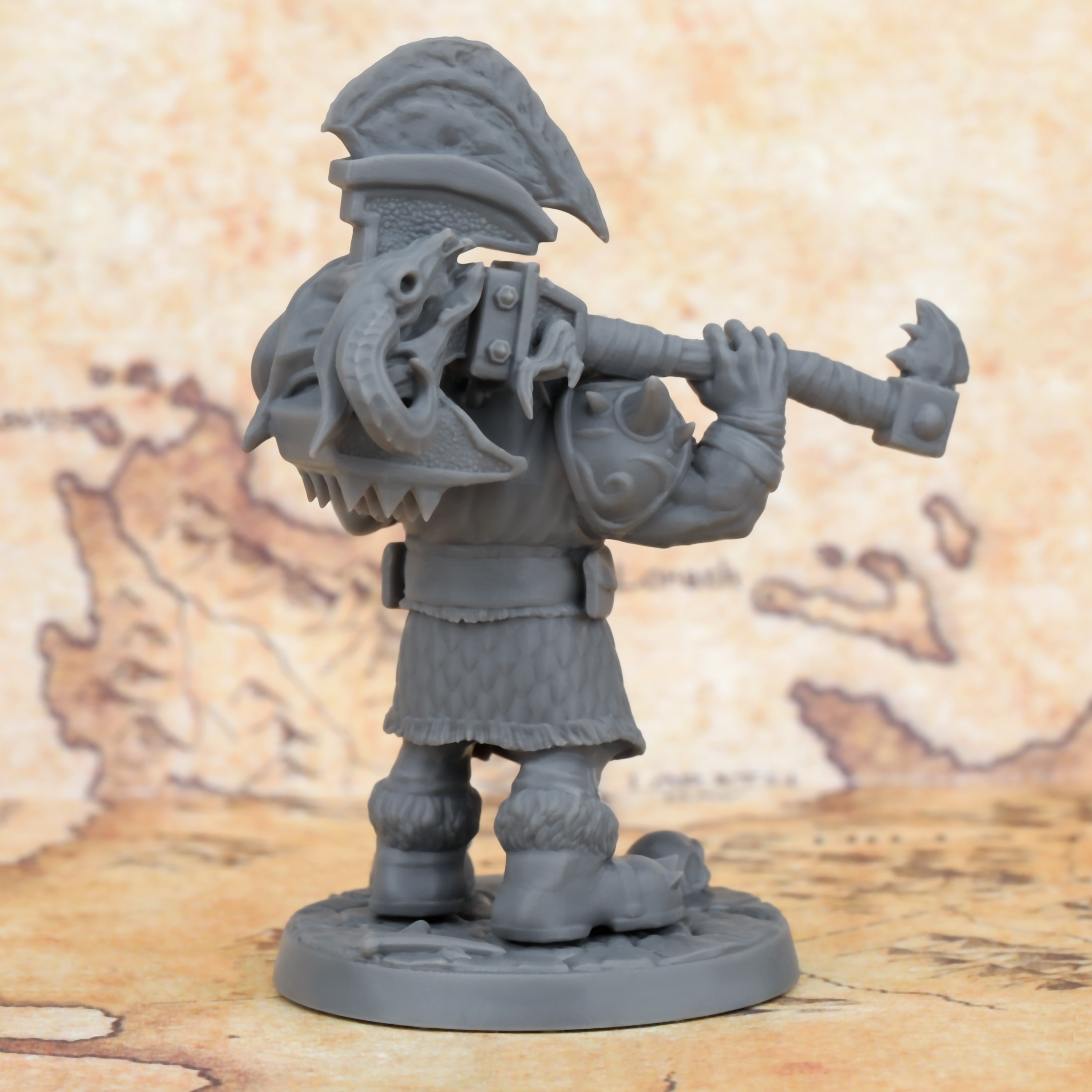 Dwarf Warrior 30mm Miniature - Fantasy Rpg Tabletop Figure, Durable ...