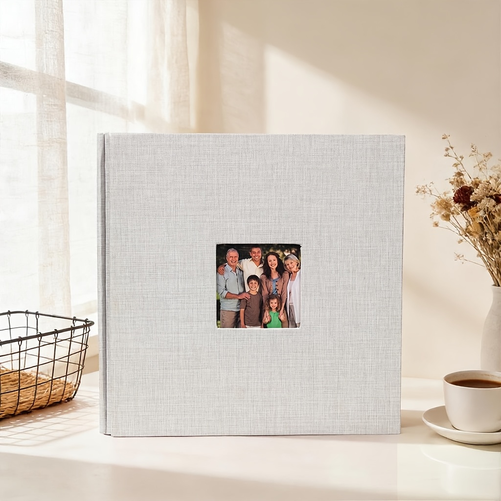 TEMU autocollant de 16 pouces, 40 pages, album de scrapbooking à soi-, livre photo, cadeau pour maman, et , avec stylo de couleur et racleur en
