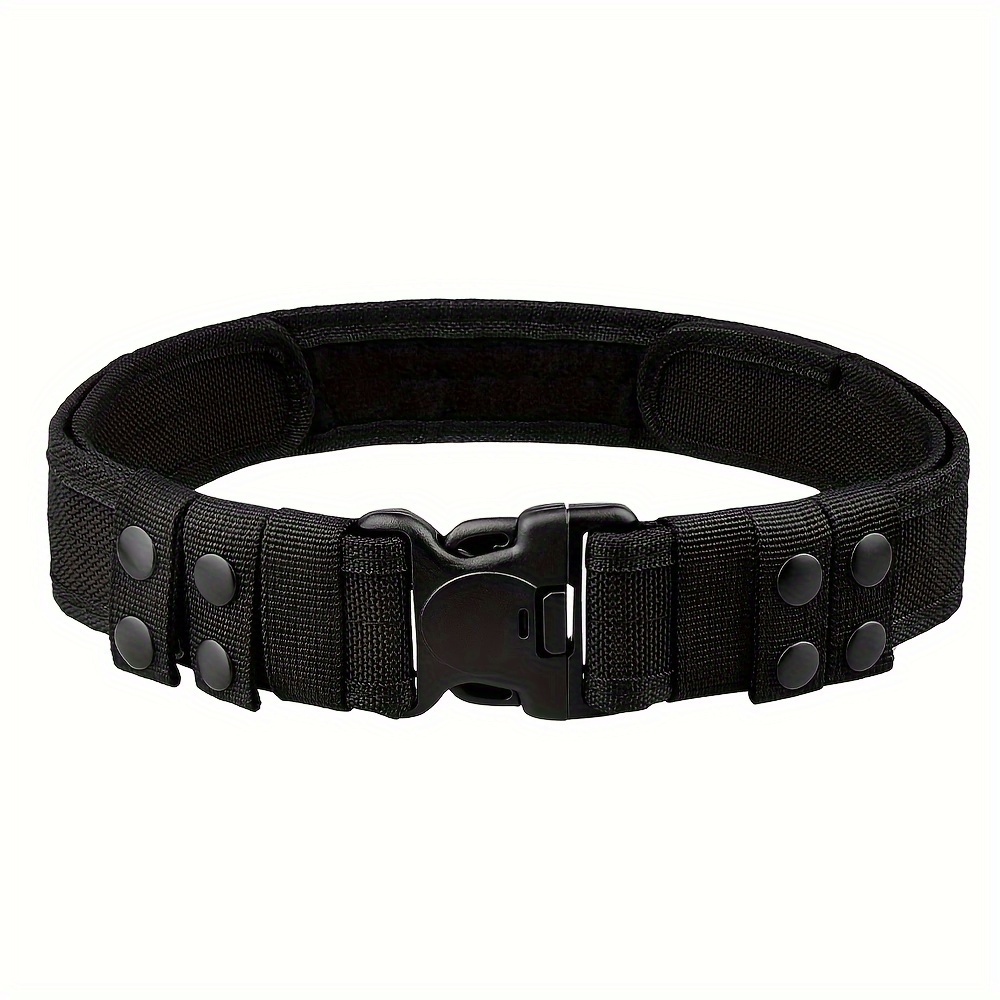 Image of 1pc 's Sports Belt Plastic Nylon Wide Waist Belt Multifunctional Leisure Oxford Cloth Waistband Multipurpose Outdoor Belt For Men Women, Ideal Gift