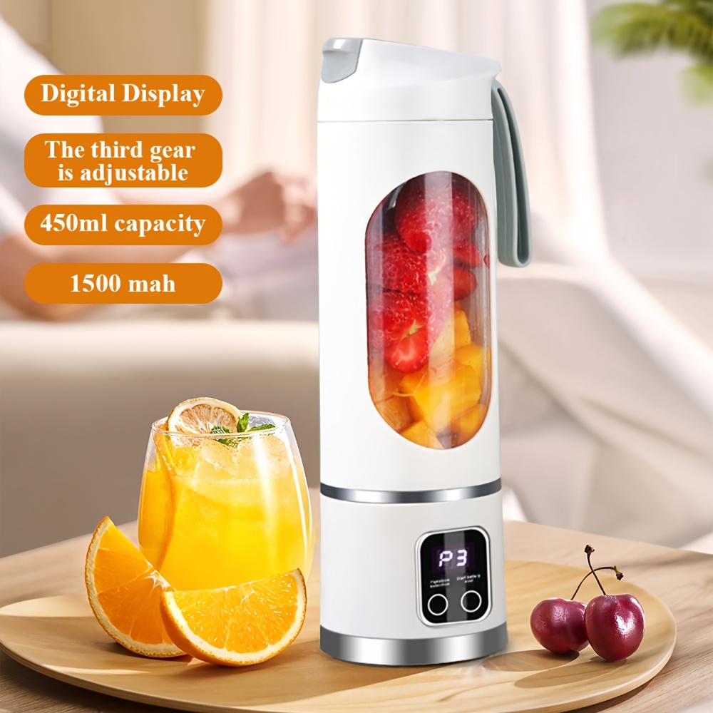 12 85 15   rechargeable mini blender portable usb rechargeable mini blender juicer 3     6 12 blade safety lock food grade     for   juices anywhere details 1
