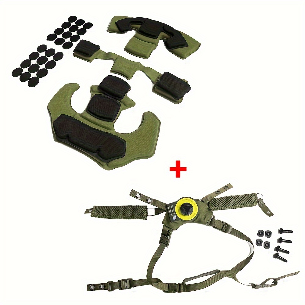 TEMU Helmet Suspension System Adjustable Lanyard Fast Mich Outdoor Helmet Accessory Pad