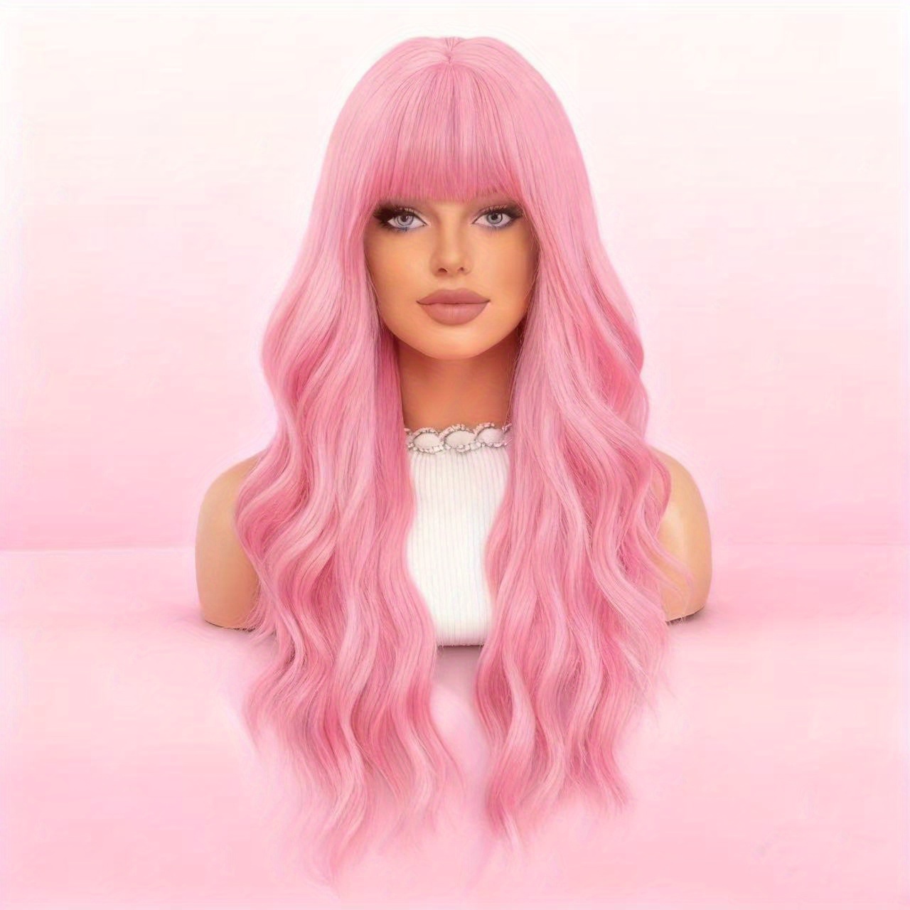 TEMU A Full Headpiece Featuring Long, Curly Waves In A European And , Everyday Wear And Parties