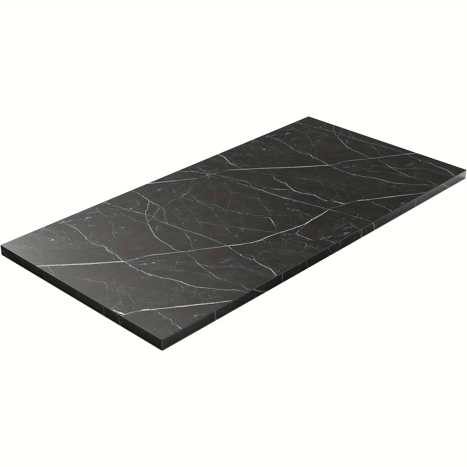 sswood universal   piece wood table   thick workbench top rectangular particle board for standing desk home office desk countertop dly washer dryer coffee bar tabletop black marble