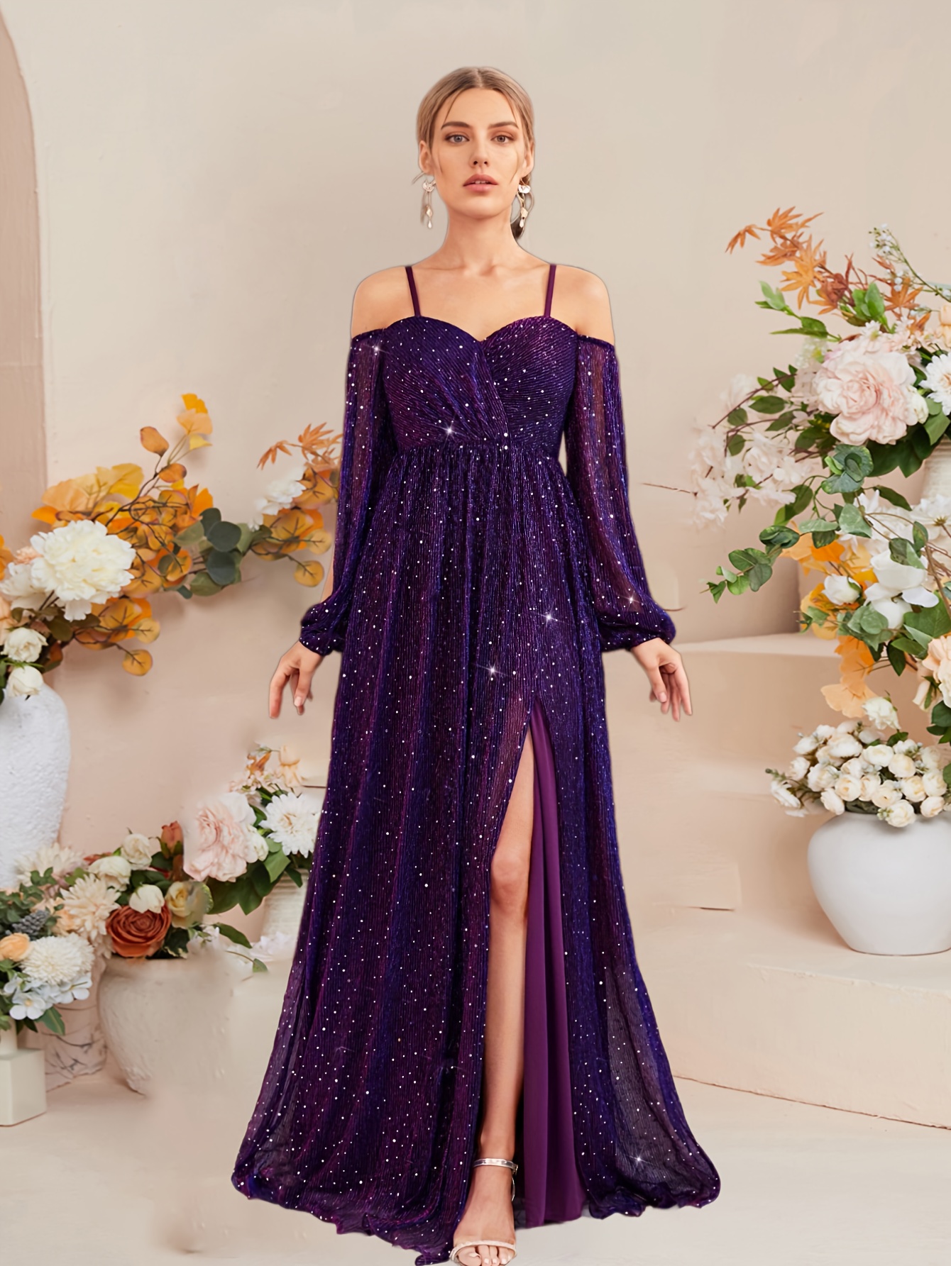 blue lace formal dress Elegant Sleeveless Blue Lace Prom Dress Long – luladress