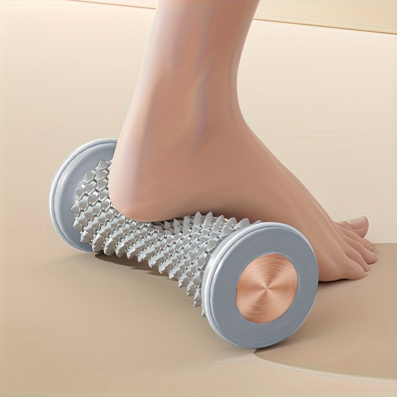 Image of 1pc Foot Fascia Massager - Non-electric Rolling Trainer For Home Use, Plastic Material Enhances , Ideal For Body Massage And Personal Care