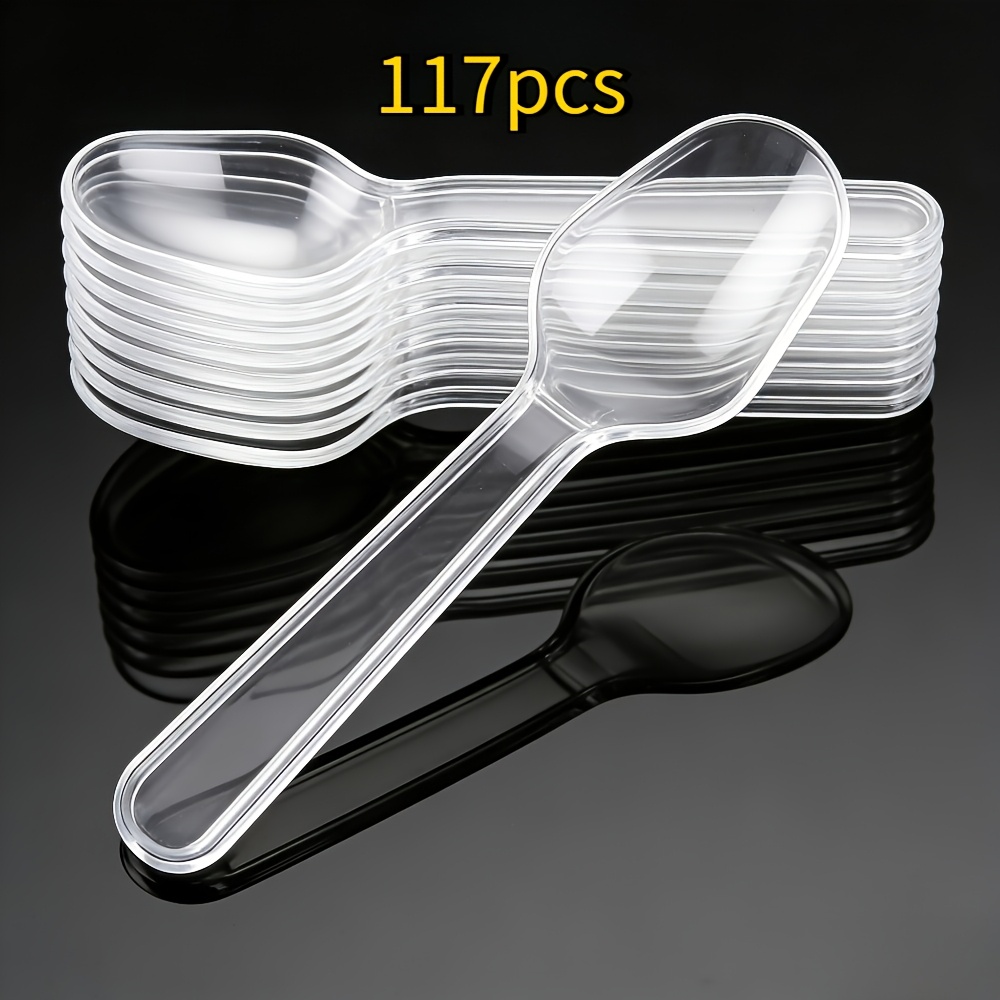 TEMU 117 stuks/227 stuks, Snack Lepels, Smoothie Lepels, Koffielepels, IJsspuwlepels, Taartlepels, Geschikt voor Desserts, Condimenten, Ingrediënten,