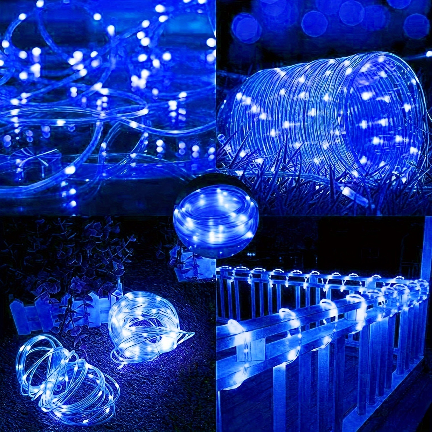 Wekrigh Guirnalda Luces, Cadena de Luces 5M 50 LED con 8 Modos, Regulable, Luz Navidad Plata Alambre para Interior/exterior Habitacion, Fiesta, Jardín, Bodas, Terraza,Pared, Fiesta (Blanca Cálida
