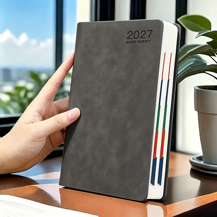 TEMU BOBO RABBIT 2027 Tagesplaner Kalender Tagebuch, 320 Seiten Komposition Notizbücher mit 365 Tage Selbstkontrolle Checklist,