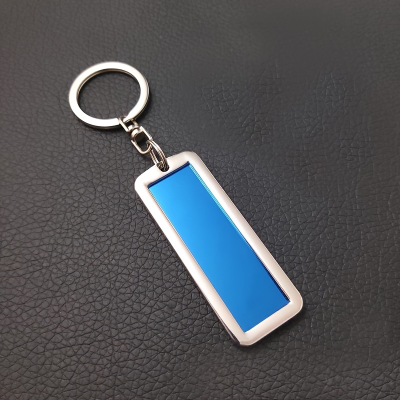 Customized Products, Custom Text Rhinestone Keychain Stainless Steel Personalized Name Tag Phone Number Keychain Key Ring Anti-lost Dog Backpack Pendant Gift