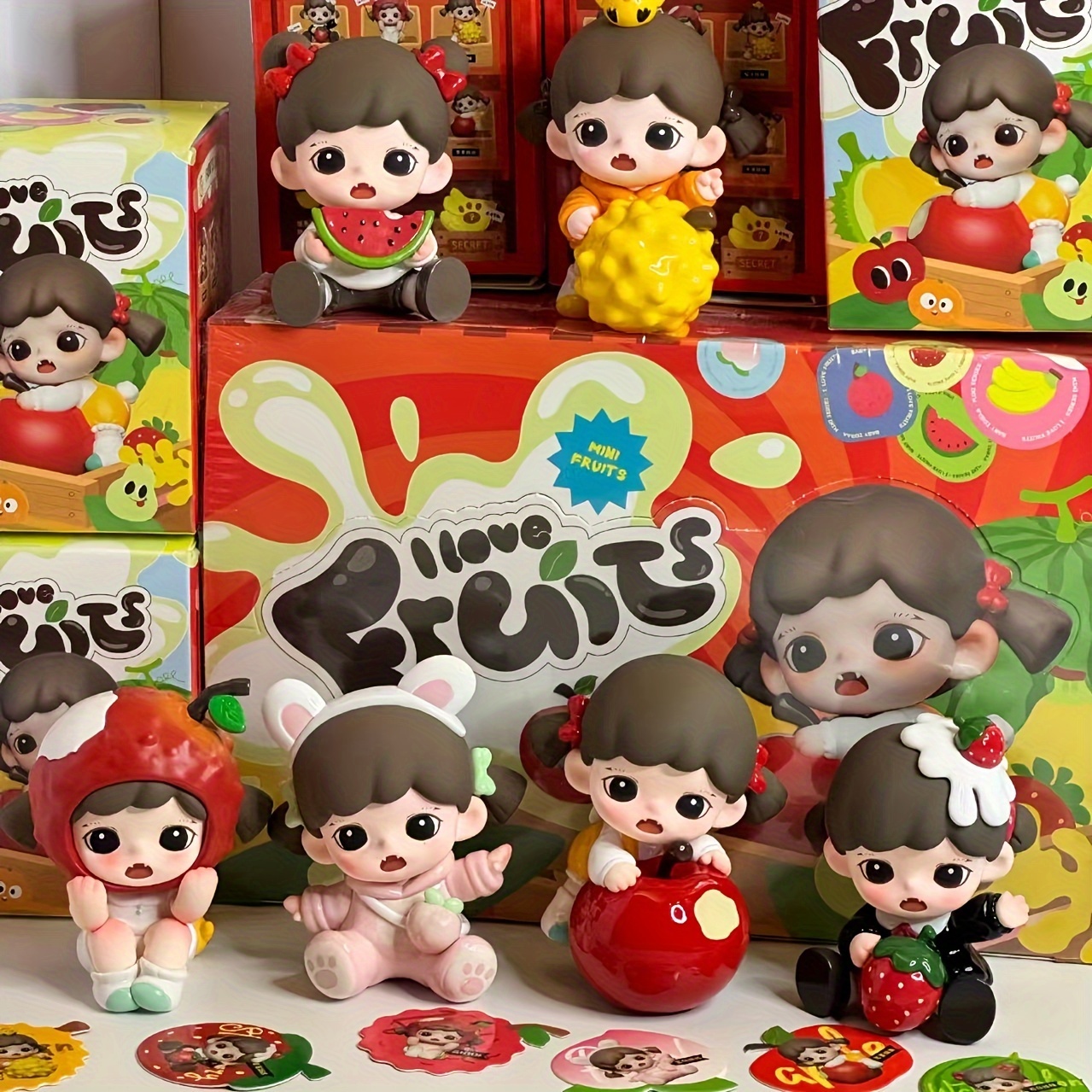 

I Fruits Box Collectible Miniature Toy - Desktop Decorations, , Abs, Suitable For 14+, Set Of 1