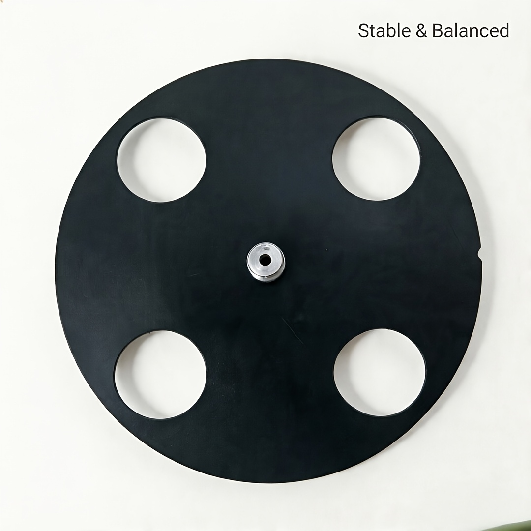 TEMU Heavy-duty 4-unit Microphone Storage Mounting Plate - Holds 4 Mics , Height Adjustable, Fits Desk And Floor Stands, Ultra-. Space-saving, Live