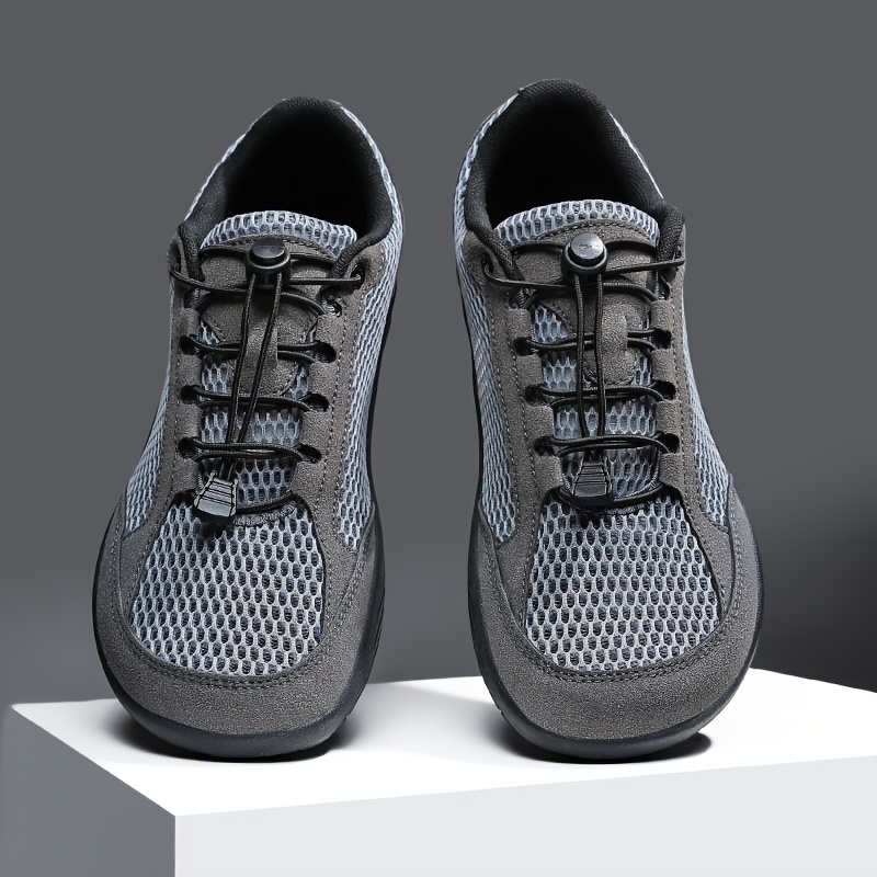 Men's Plus Size Wide-Toe Breathable Mesh Sneakers