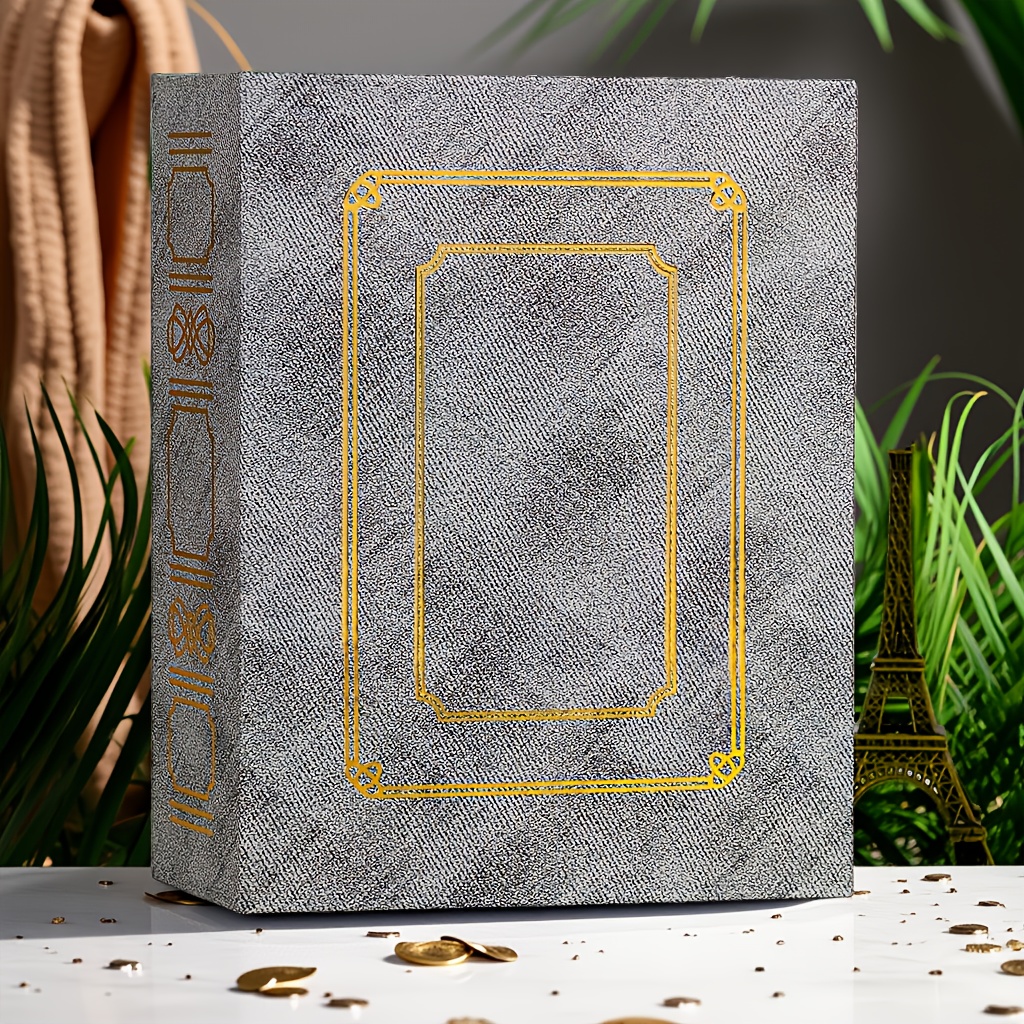 TEMU 4r100 Thickened Insert-style Photo Album, Suitable For Creative Diy Scrapbooks, Baby Growth Albums, Children's Photo Book, Holiday Commemorative