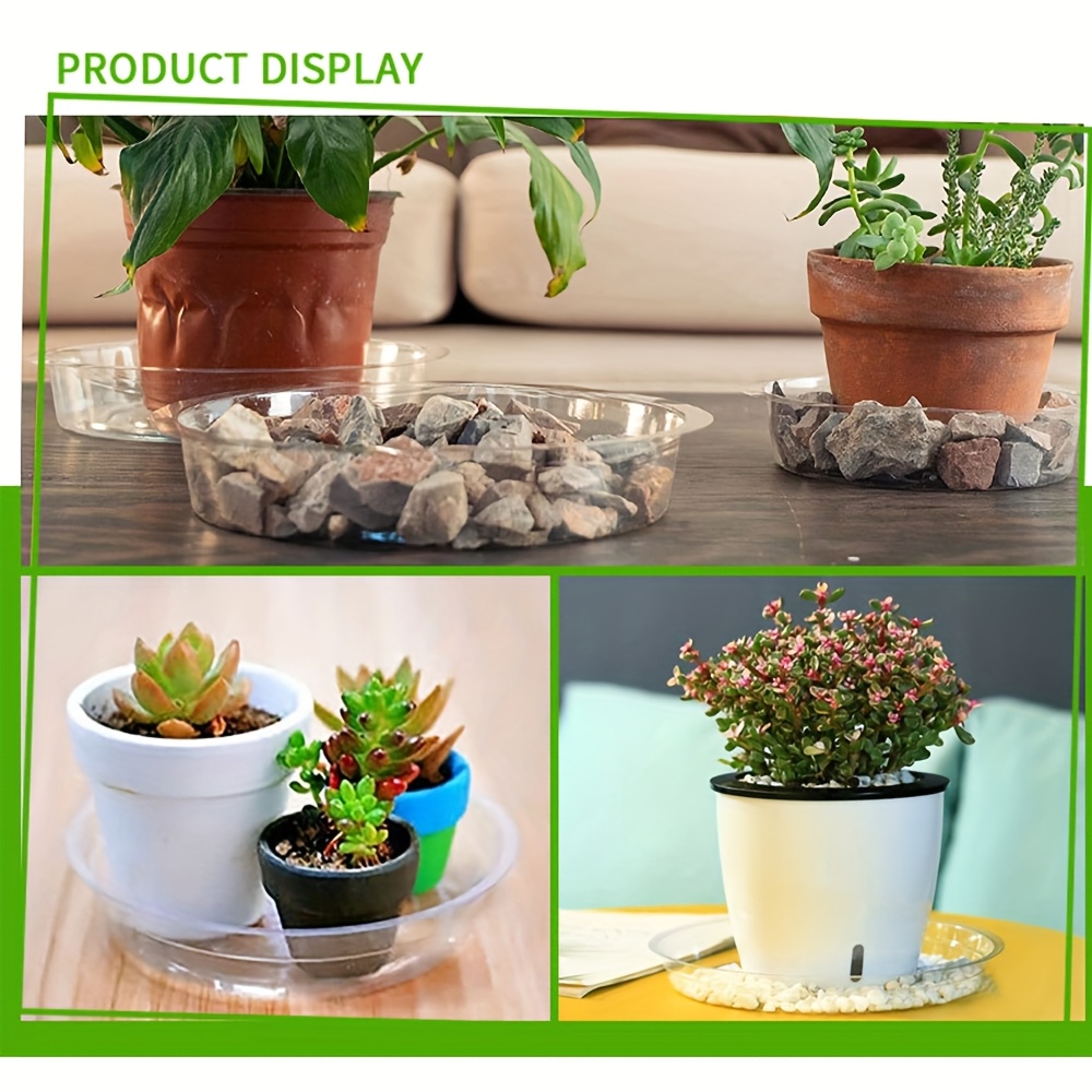 6pcs durable plastic plant saucers 6 8 inch round drainage - Temu Mauritius