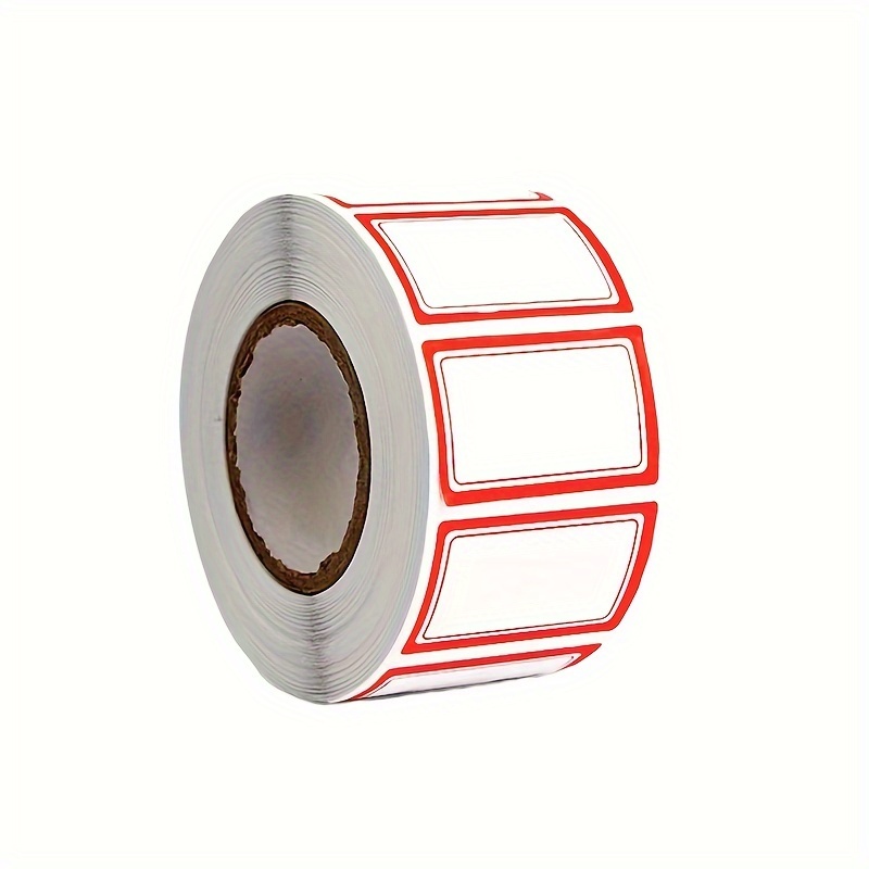 

1 Roll Of 300 Sheets, Red Self-adhesive Labels, Price And Name Stickers, Used For File Organization, Price Tags And Notes - For Office, School And Personal Use