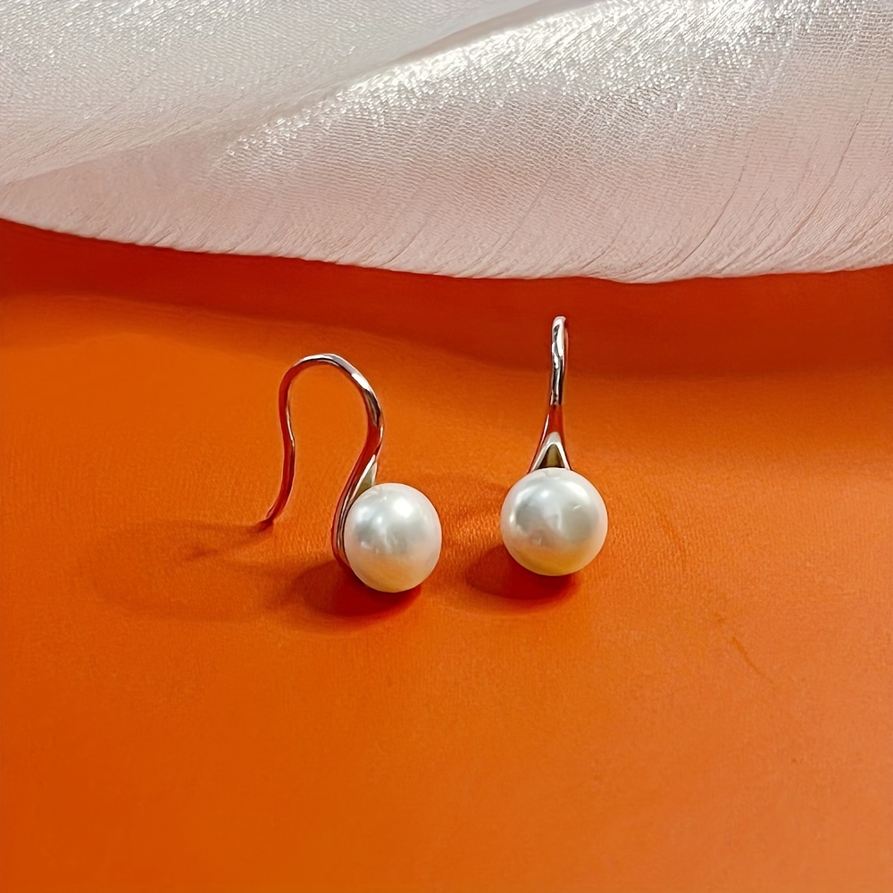 925 Silver Drop Earrings Formal Dress Banquet Female Ear Accessories