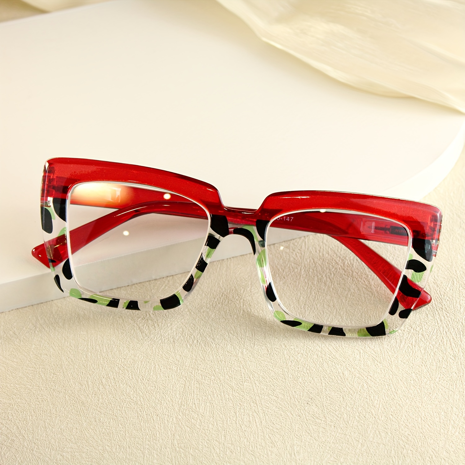 2pcs Cat Eye Large Frame Reading Glasses with Spring Hinges