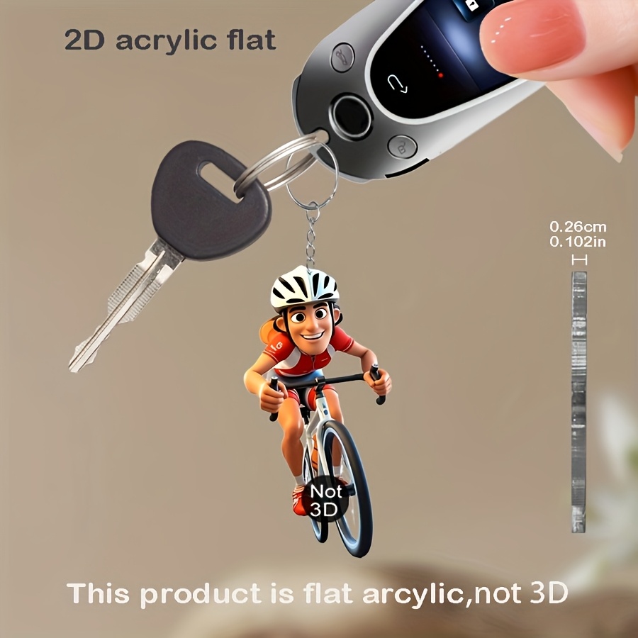 2d 2d 楊関 自転車 キャラクターキーホルダー 2d アクリルキーホルダー 