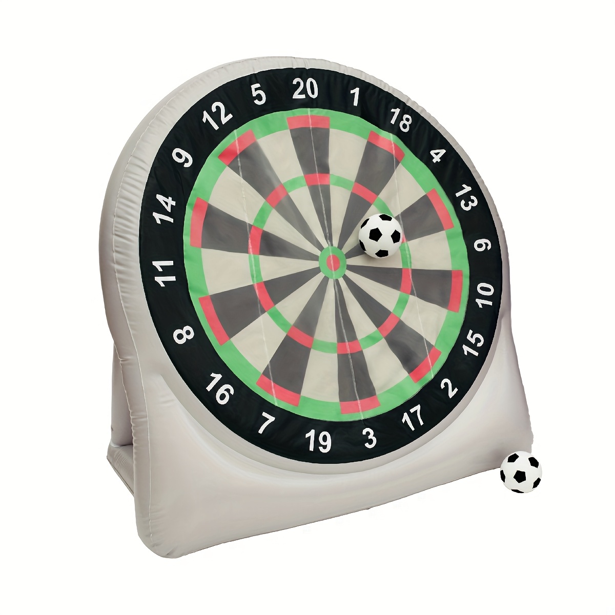 TEMU Inflatable Football Dartboard 160cm 63in Darts Outdoor Indoor Game With 2 Soft Adhesive 16cm Footballs