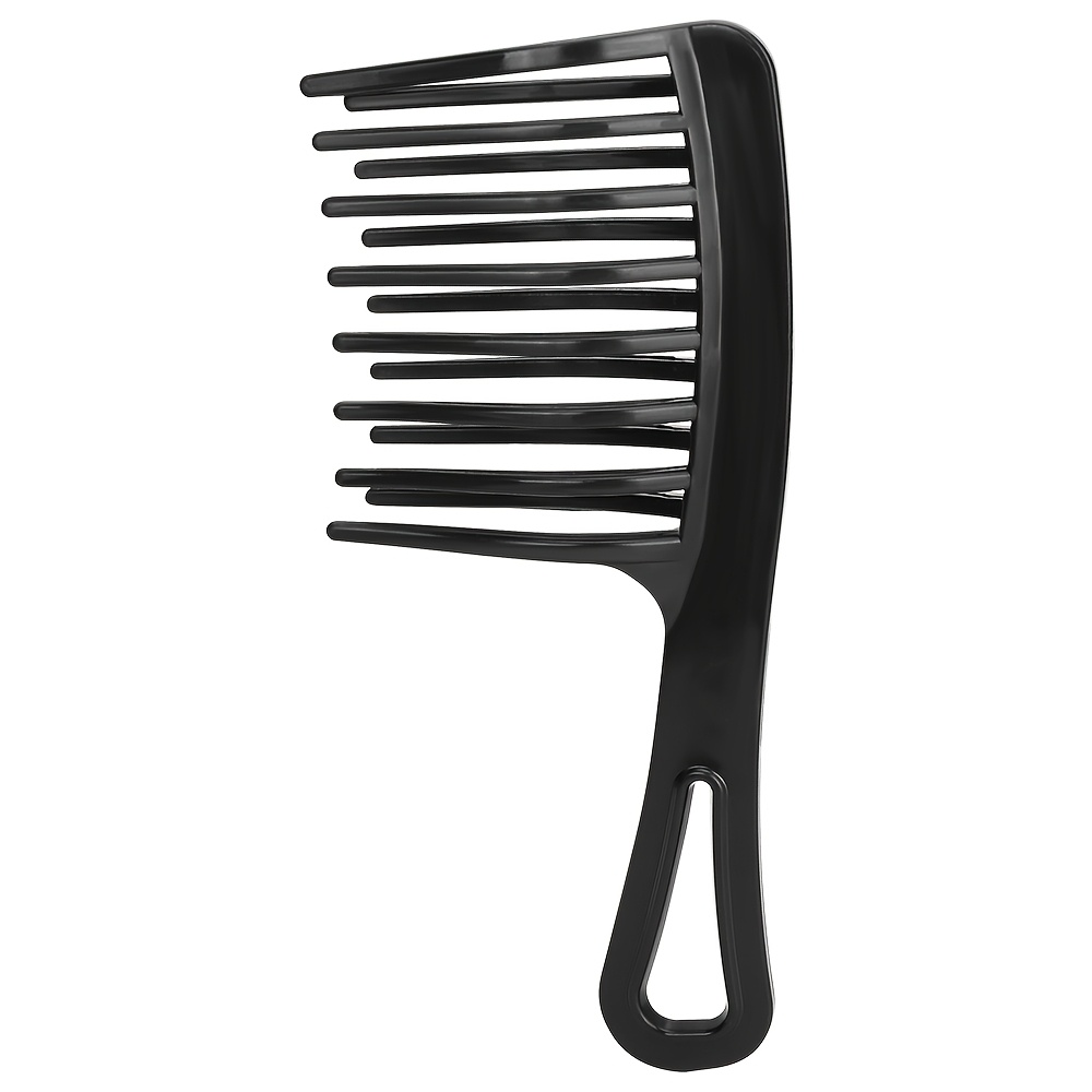 TEMU Peine de dientes anchos, peine de dientes grandes, diseñado para cabello , desenreda sin enredar, previene la caída del cabello, un peine