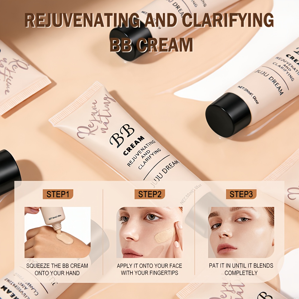 Waterproof BB Cream Full Coverage Concealer for Natural Finish