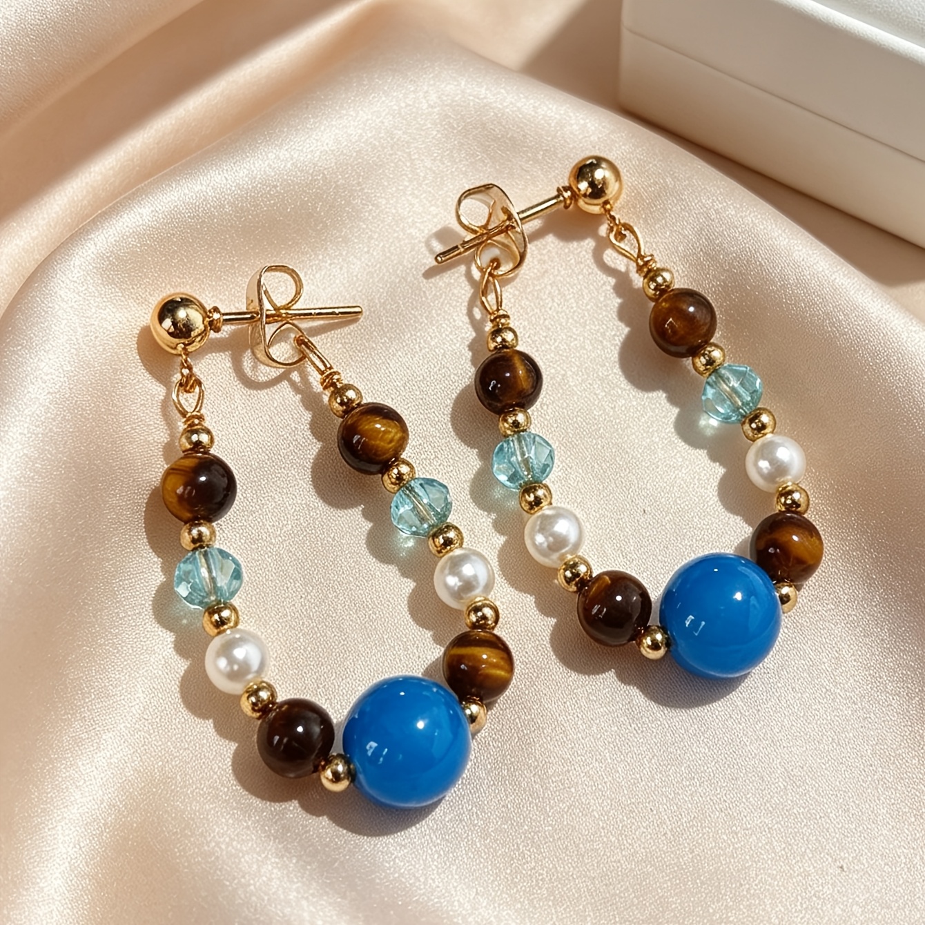 TEMU 1 di Orecchini a a Naturale, Eleganti e Vivaci in Stile Retro per Donne, Ideali per Vacanze, Feste, Compleanni, Shopping, Pendolarismo (Colori,