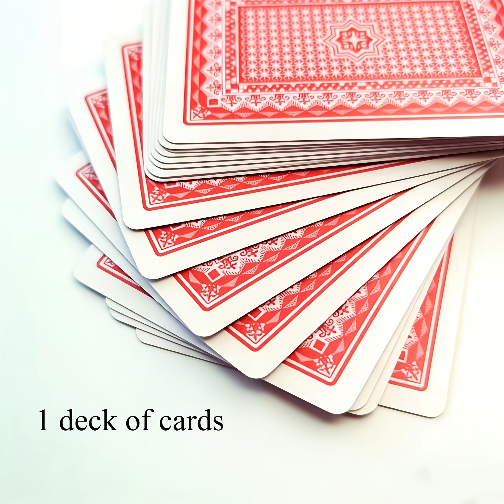 TEMU Plastic Playing Cards - Single Pack In Durable Box, Standard Size For Games (poker, Party) - With /number Cards