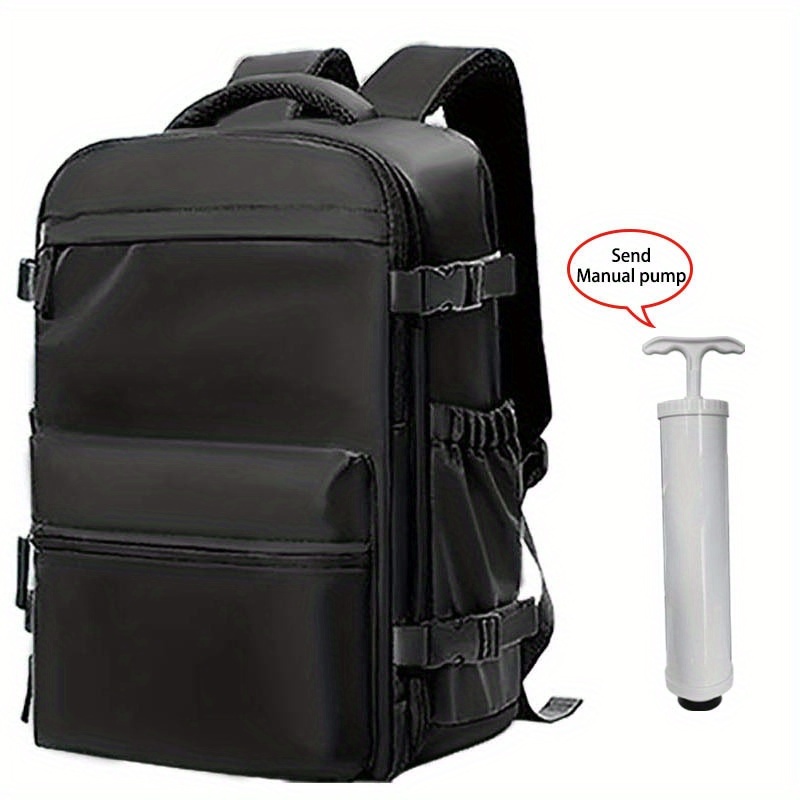 TEMU Backpack With Removable Air Bladder For Compression, Dual Shoulder Strap Design, Over 35% Of Space. Easy, Large-capacity Business Travel Or