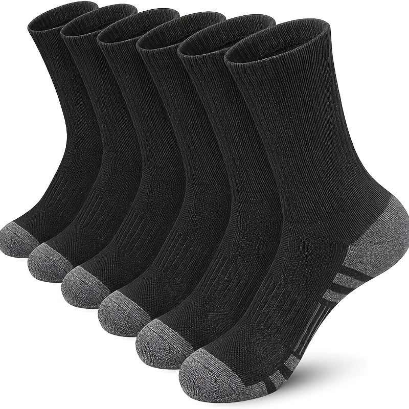 TEMU 3 Pairs/5 Pairs Of Men's Sports Socks White Long Socks Autumn And Winter Mid-tube Socks