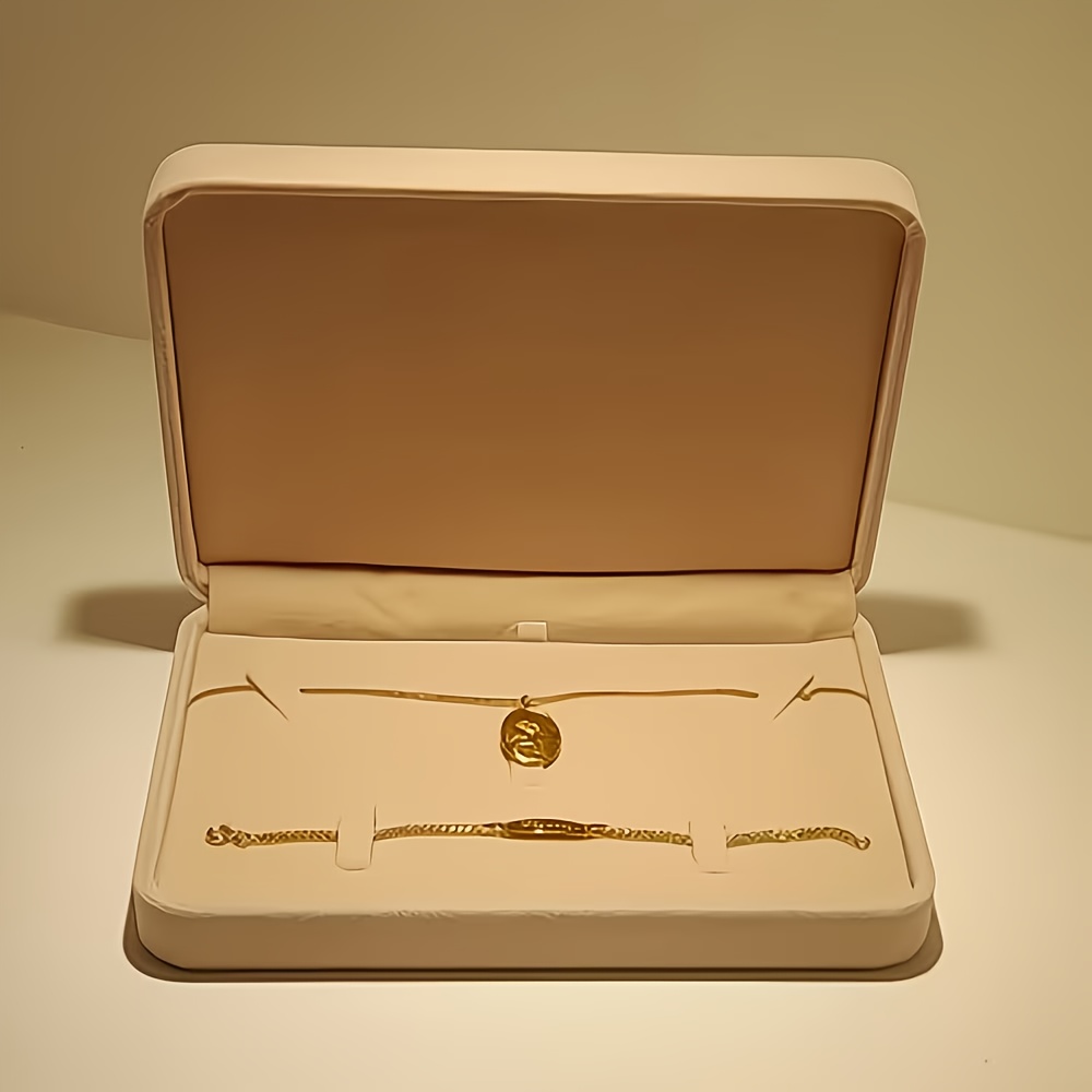 Custom Velvet Jewelry Box with Mirrored Acrylic Decoration
