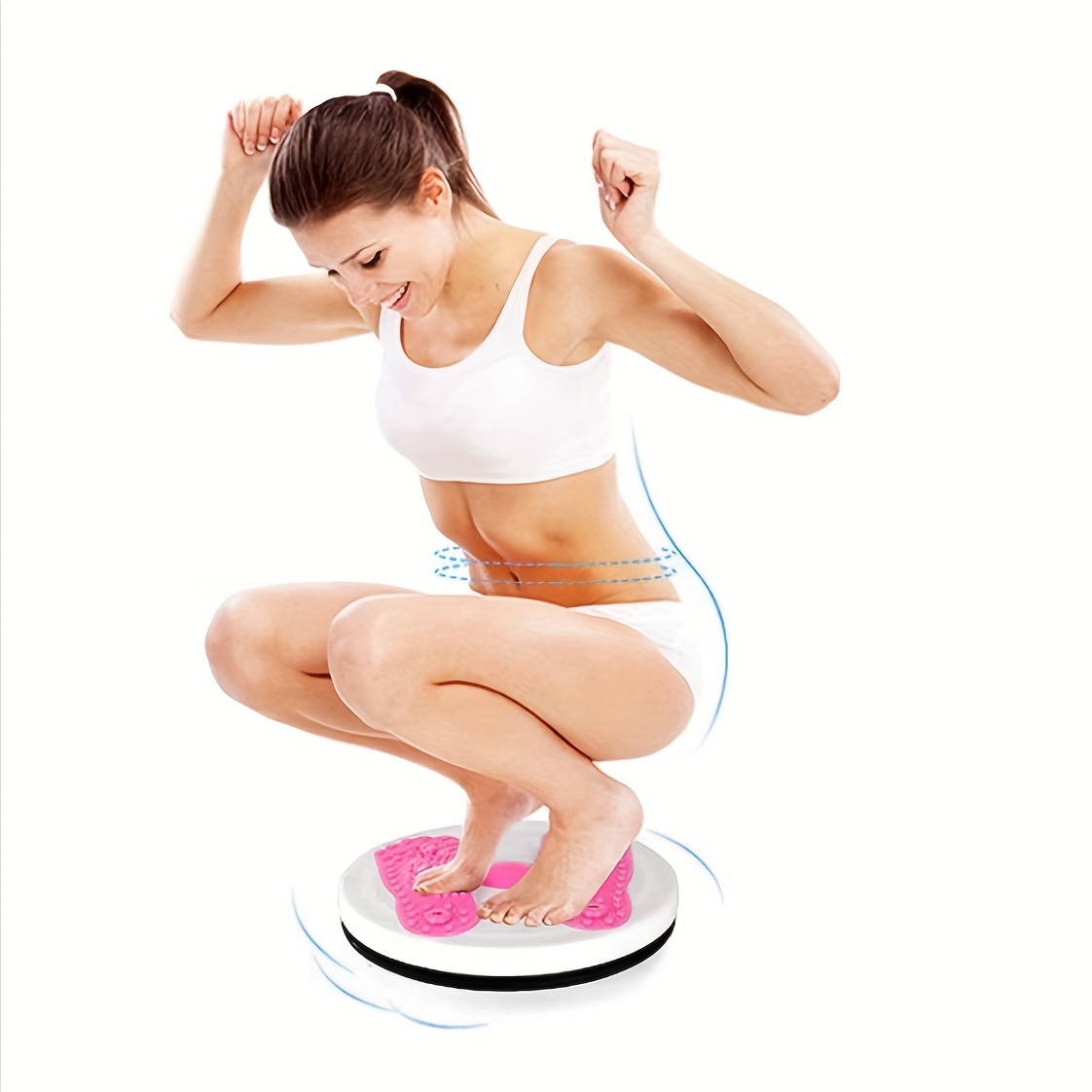 Twist and Rotate Waist Slimmer | Non-Electric Full-Body Fitness Equipment | Multi-color PP Material with Textured Surface for Enhanced Grip | Ideal for Home Workouts and Weight Loss, Exercise Accessory | Electricity-Free Exercise | Stable Platform
