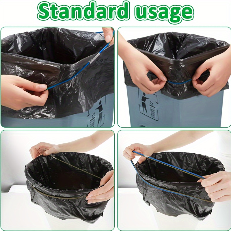 Adjustable Elastic Rubber Bands Trash Bins Secure Bag Holder - Temu