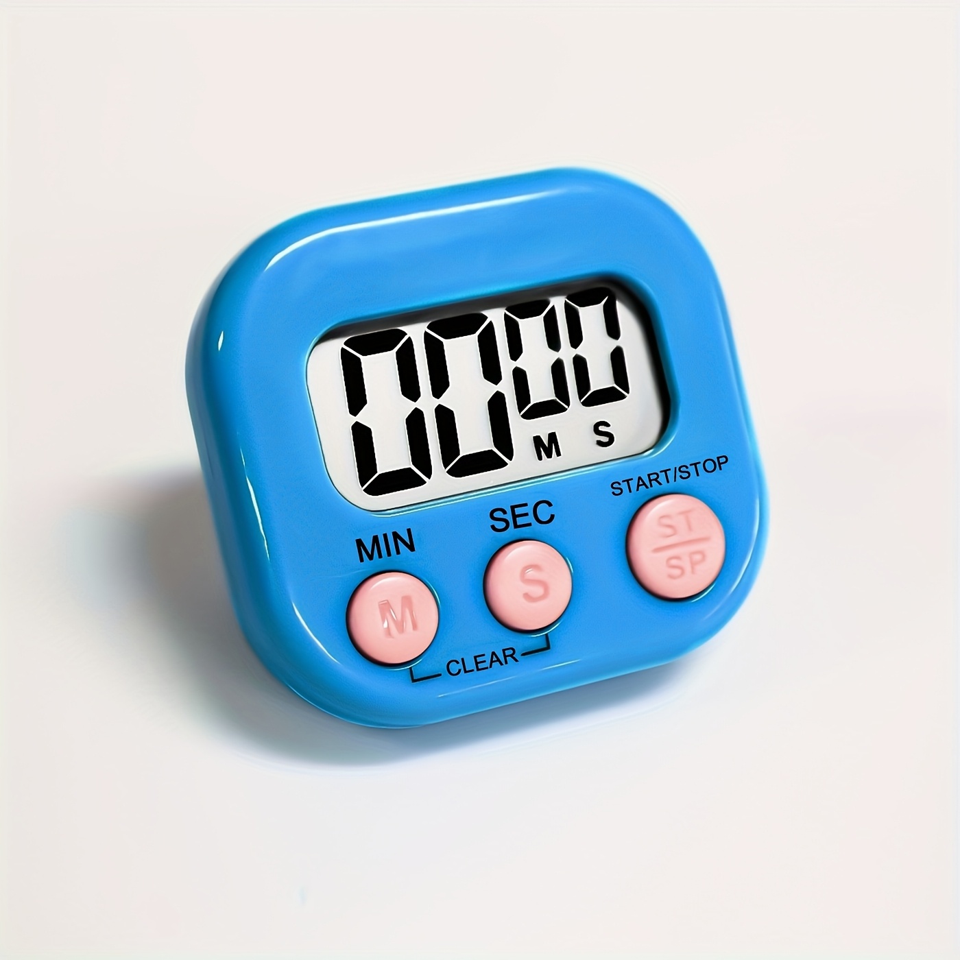 

Stylish Timer With Loud Alarm & Stand - Cooking, Teaching & Time Management, Battery-powered Pvc