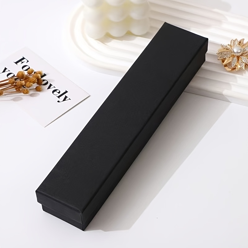 TEMU Ensemble de 10 boîtes à bijoux en carton pour , boîte en papier, boîte cadeau longue pour bijoux avec éponge pour et bijoux, Saint-Valentin,