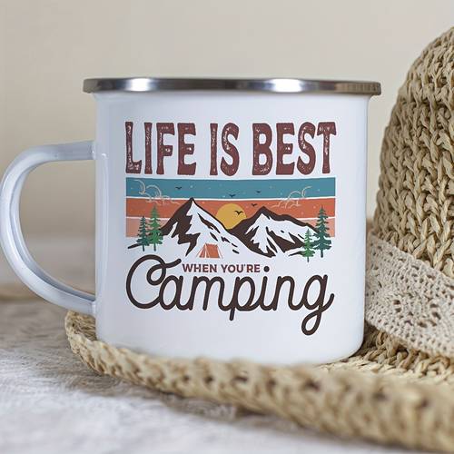 8pcs camping themed diy vinyl stickers best when youre camping mug teapot phone case stickers durable waterproof easy to apply outdoor natureinspired design durable vinyl stickers camping accessories