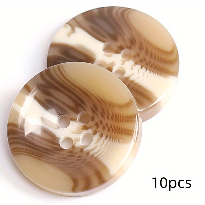 Image of 10pcs 0.71/0.83//1.18in Round Coat Buttons For Men's And Women's Clothing, Trench Coats, Suits, , Cashmere Tweed Buttons, Resin