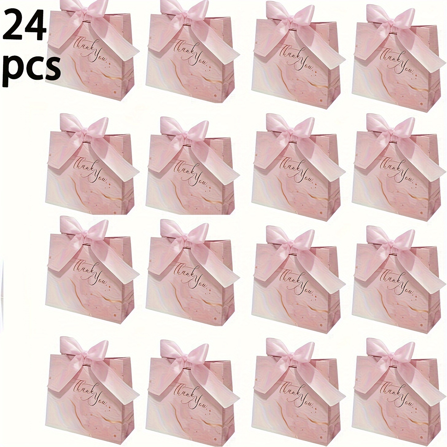 

24 Packs, Y2k Small Gift , Bow , 4.5x1.8x3., For Valentines Day, Small , Shopping Bag, Bag