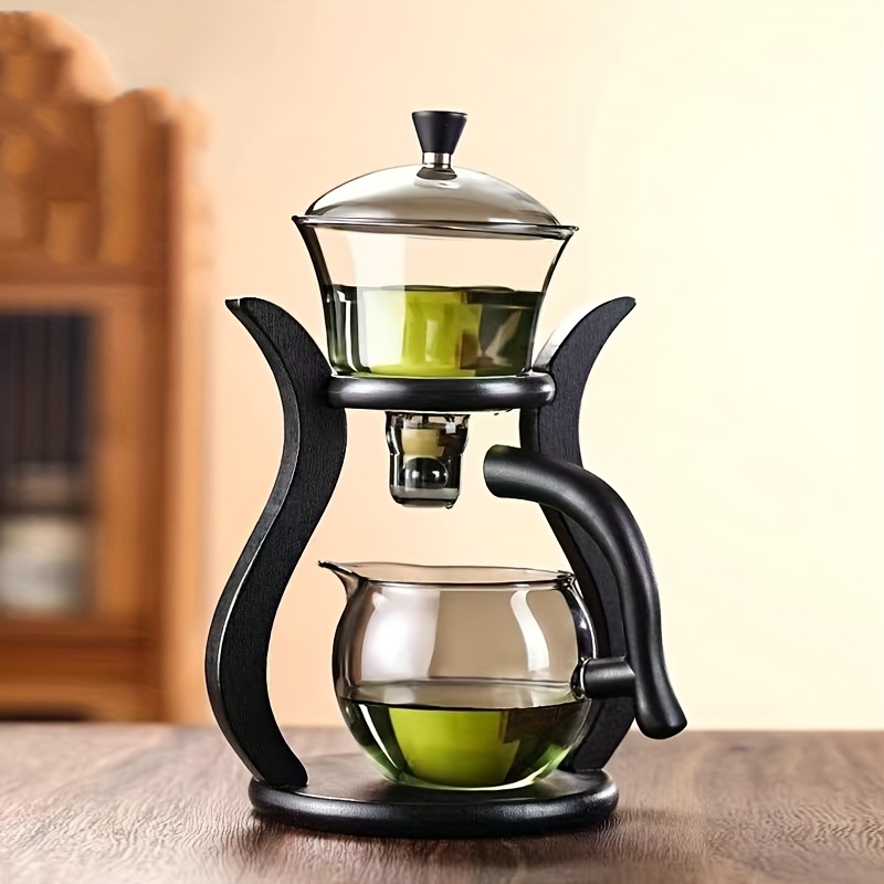 TEMU 1 Set Of Lazy Magnetic Tea Brewing Pot, Inviting Tea Brewing Set, One- Dispensing Tea Filter Pot, Magnetic Tea Brewing Pot, Holiday Gift, High-end Tea Set