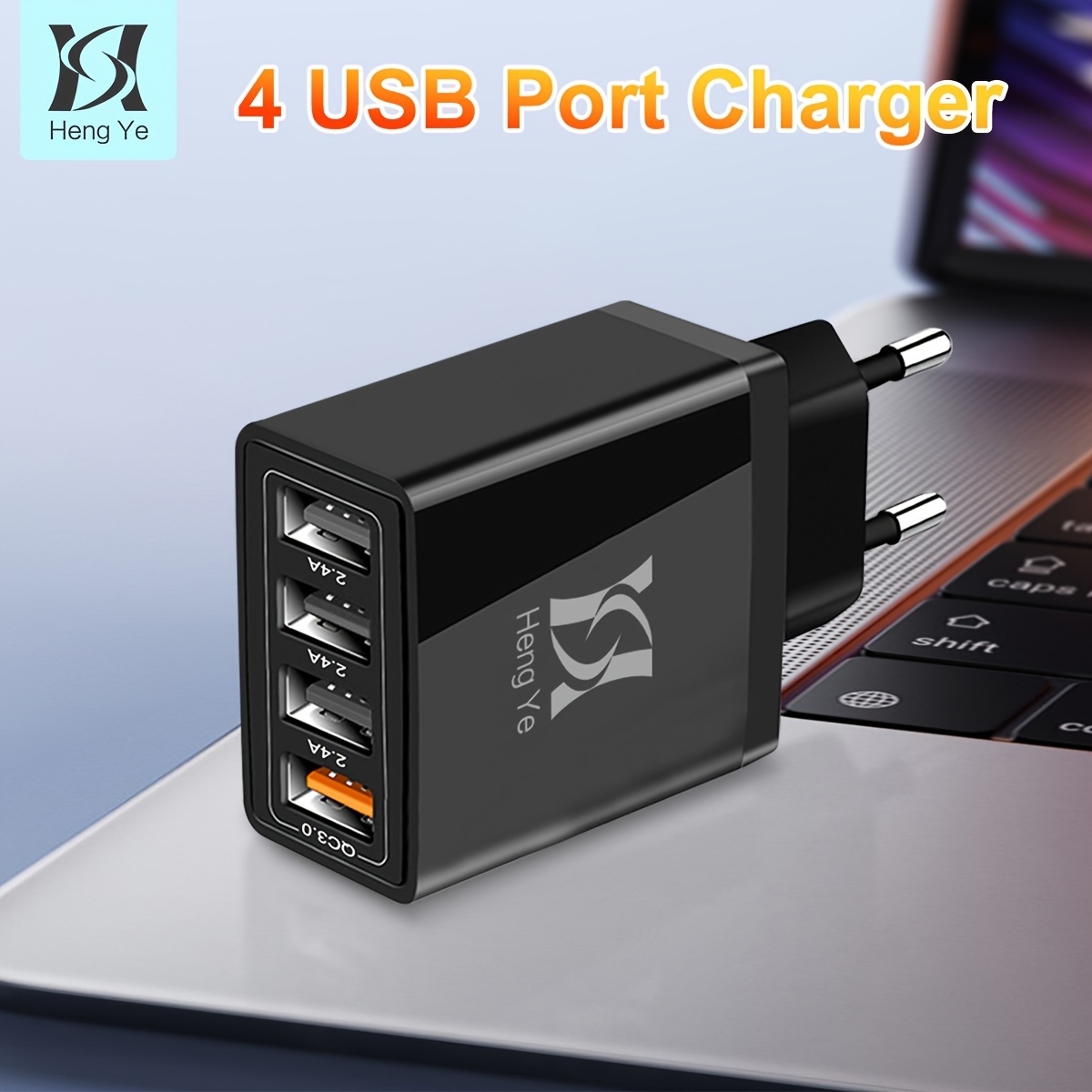 Goobay 4-fach USB-Ladegerät (30 W) Weiß, Mehrfach USB-Netzteil Mit 4x