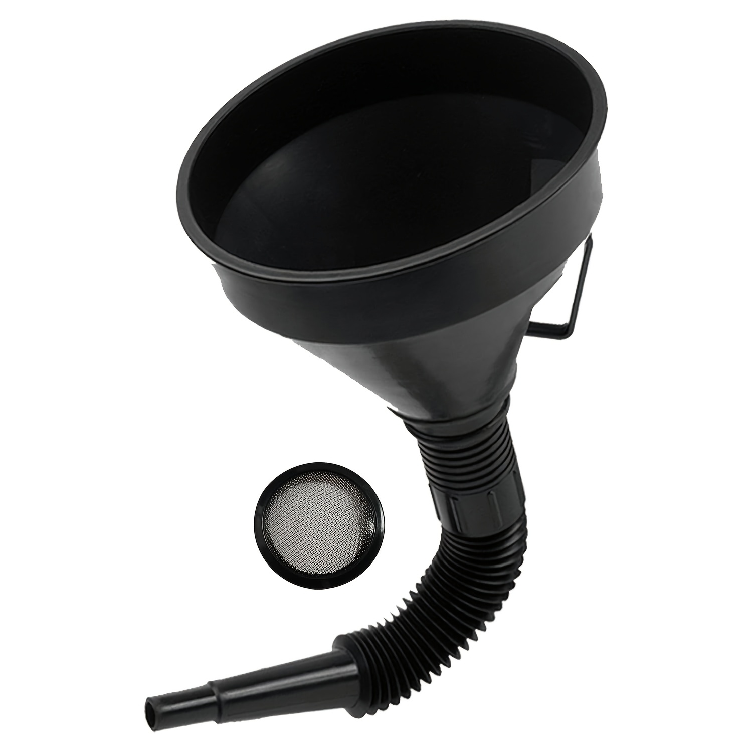 

1pc Universal Funnel, Pp Material, Flexible, Mouth, With Mesh Screen, For , Diesel, Motor Oil, Engine Oil, Transmission Fluid, , Power Steering Fluid