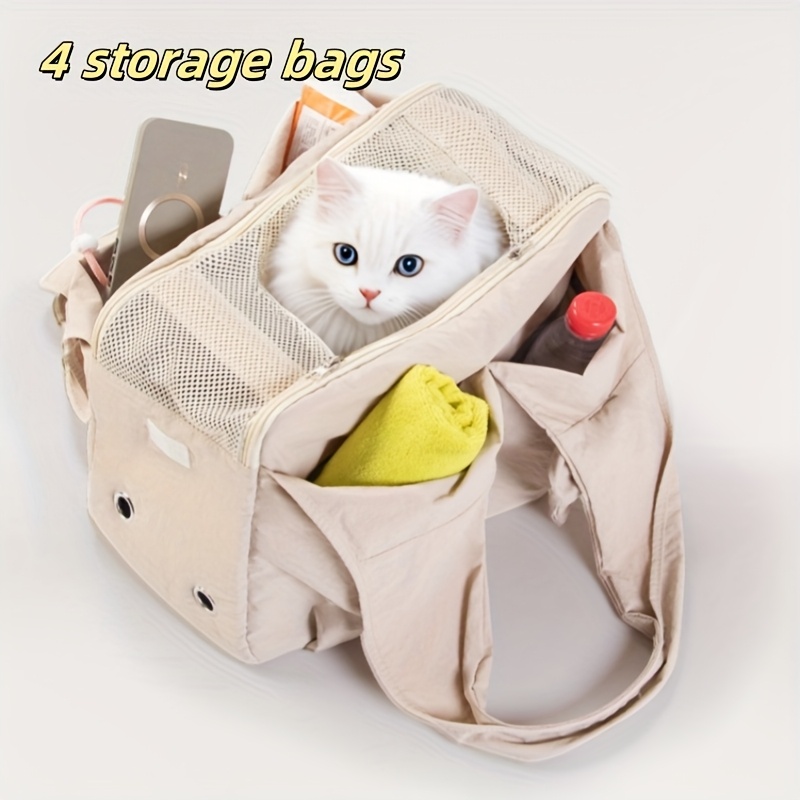 Stylische Ledertragetasche Für Kleine Hunde & Katzen – Flugzeugtauglich & Atmungsaktiv, Bis 6,8 Kg