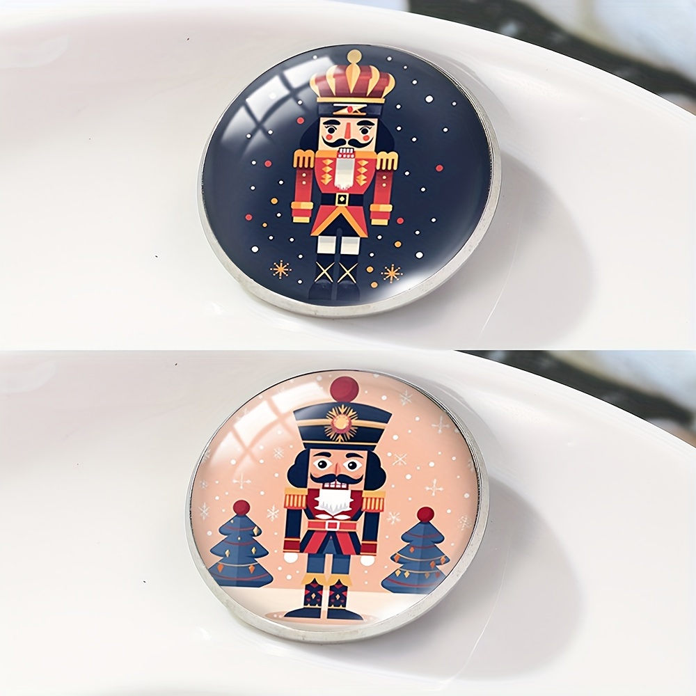 TEMU 1 pieza/2 piezas Broche de de Dibujos Animados, Broches Redondos de 25 mm, Joyería a con de Cristal